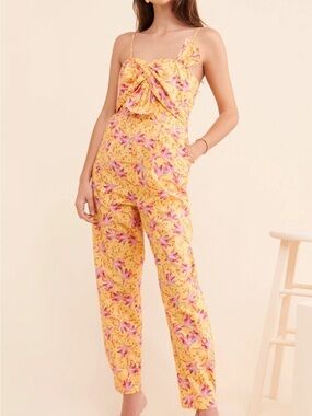 Farm Rio Banana Print Jumpsuit